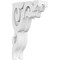 Ekena Millwork Rotherham Architectural Grade PVC Corbel, 1 7/8"W X 5"D X 8"H CORP01X05X08RO - alternate 1
